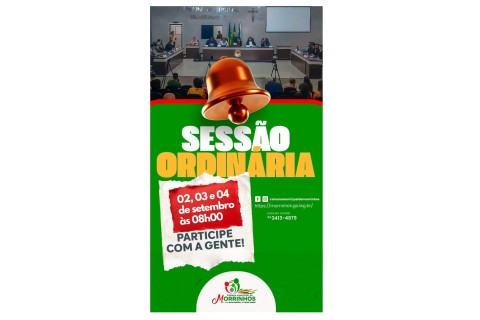 Período de Sessões  Ordinária  - Mês Setembro 2025