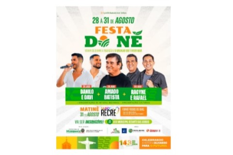 CRONOGRAMA FESTA DO NÉ