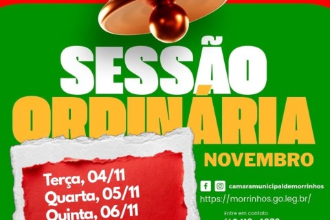 Sessão ordinária  câmara de  Vereadores.